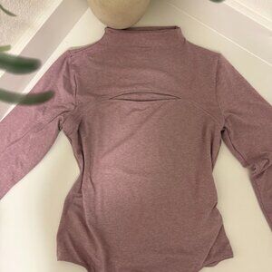 Pink Mock Neck Keyhole Thong Bodysuit – Express Body Contour, L